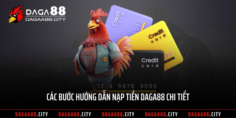 Các bước hướng dẫn nạp tiền DAGA88 chi tiết