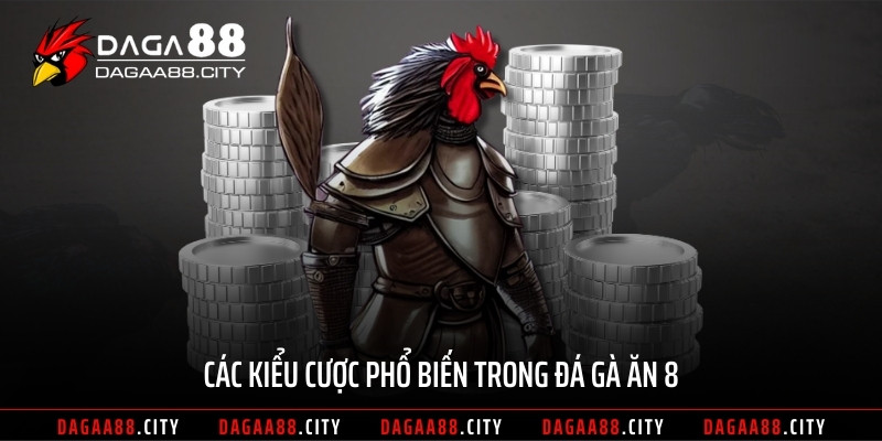 Các kiểu cược phổ biến trong đá gà ăn 8
